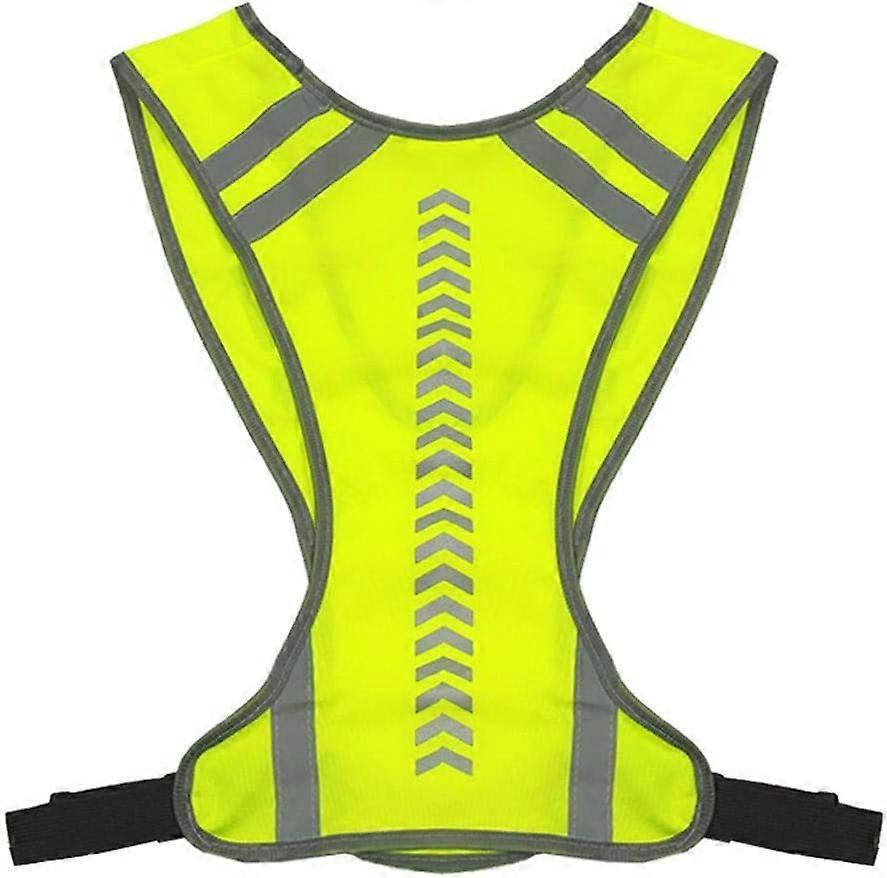 High Visibility Vest Reflective Yellow Running Vests with Armbands