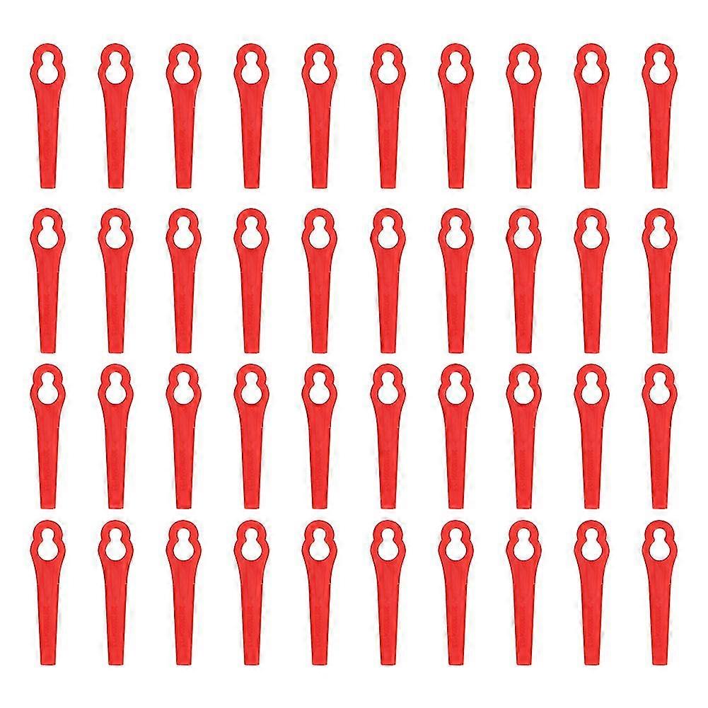 40pcs Plastic Blade Set Replacement Blade compatible with Cordless Grass Trimmer Strimmer-YM
