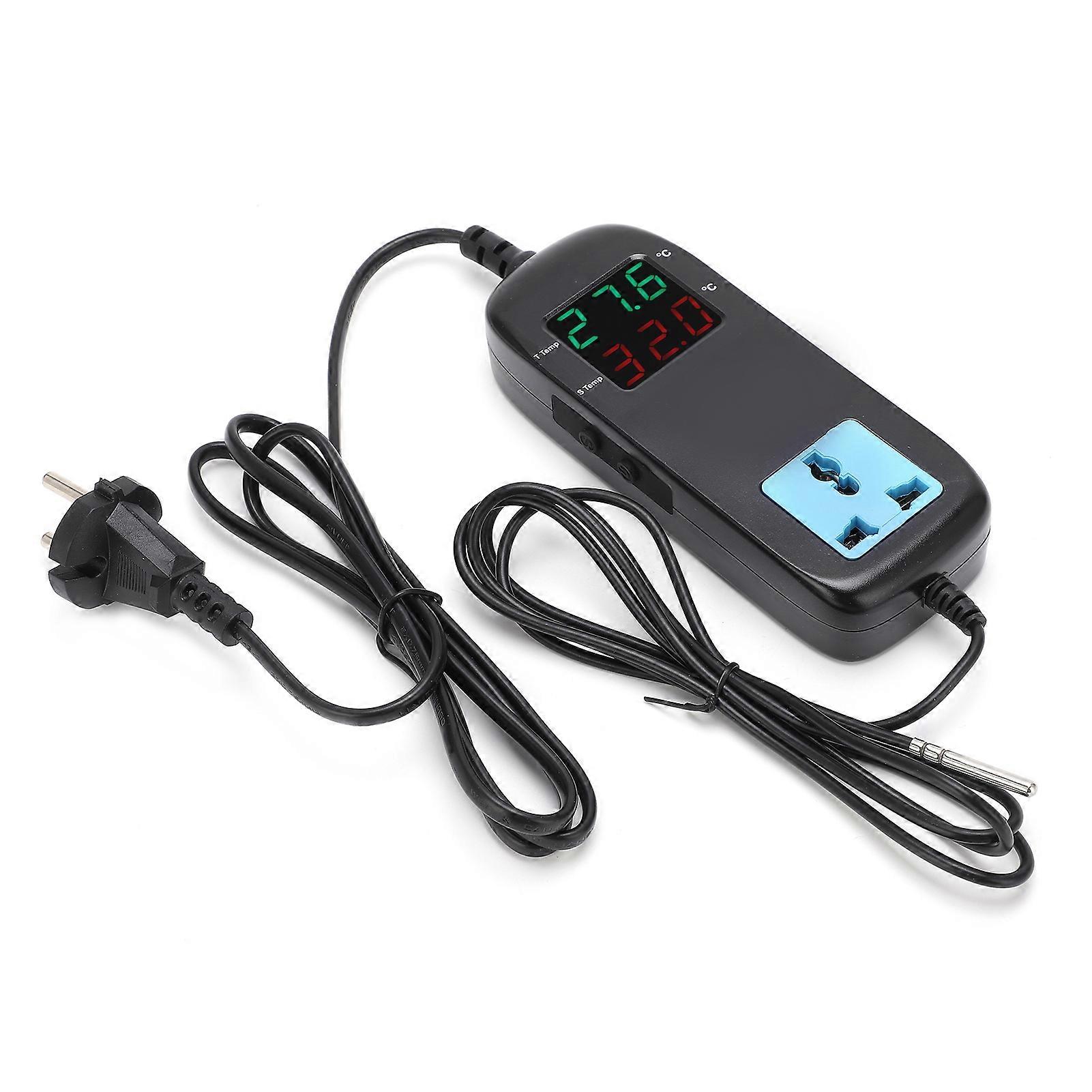 Digital Display Thermostat Intelligent Electronic Temperature Controller Regulator AC 90V~250VEU Plug
