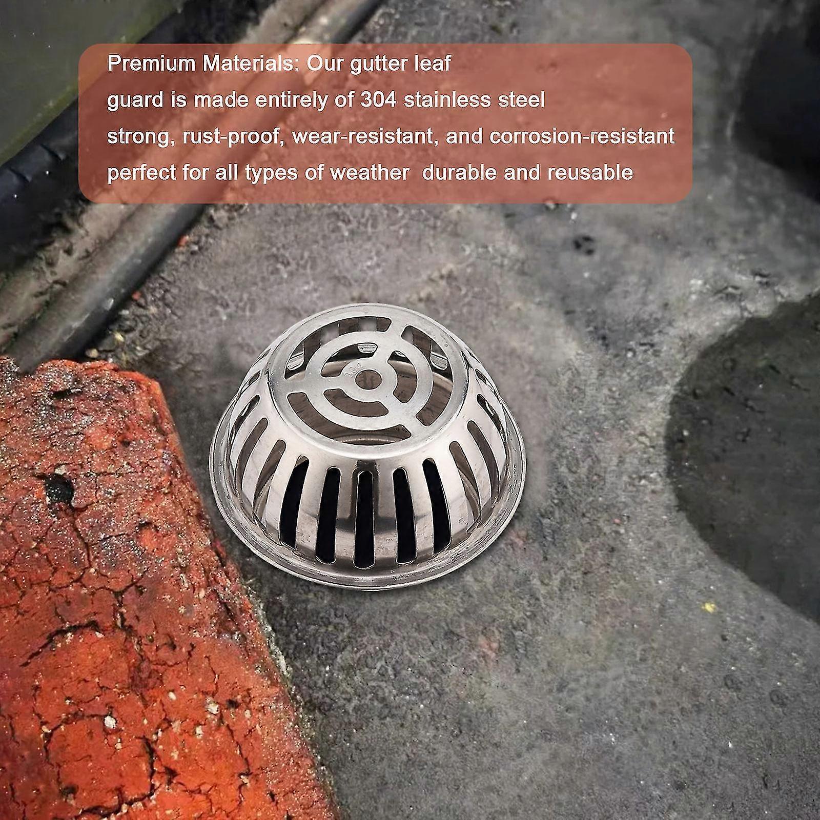الفولاذ المقاوم للصدأ Downpipe مزراب حماية ورقة الماسك لأنابيب السقف