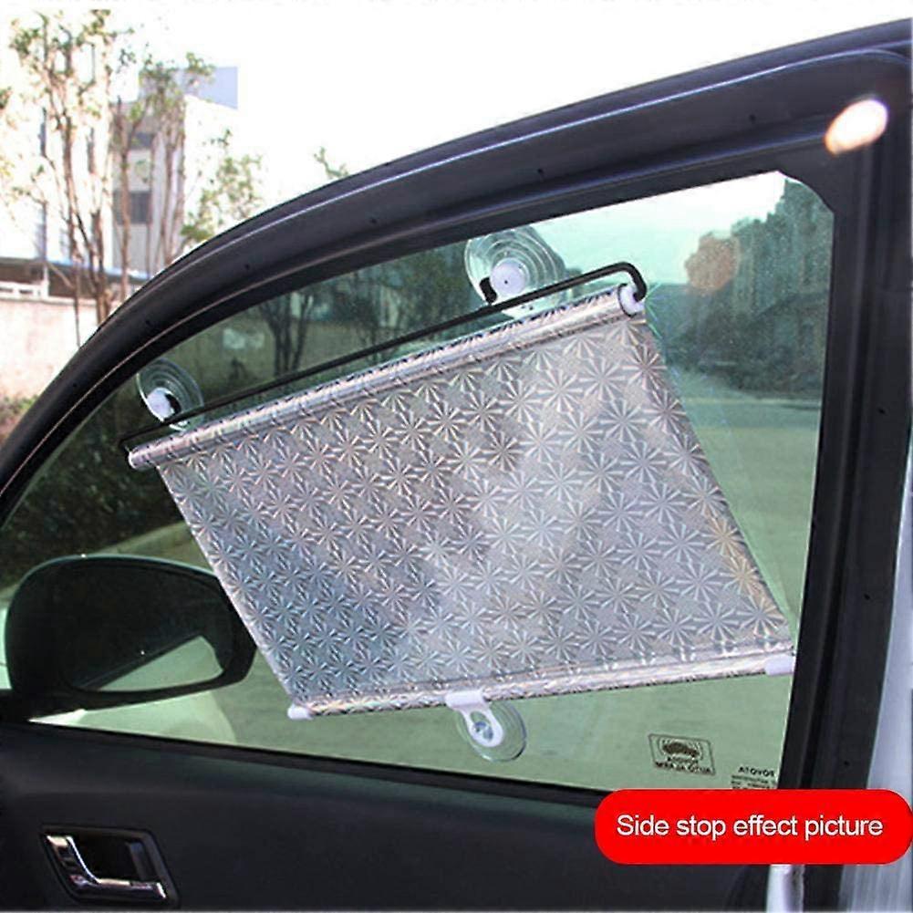 Car Windshield Sun Shade Automatic Retractable Thermal Curtains