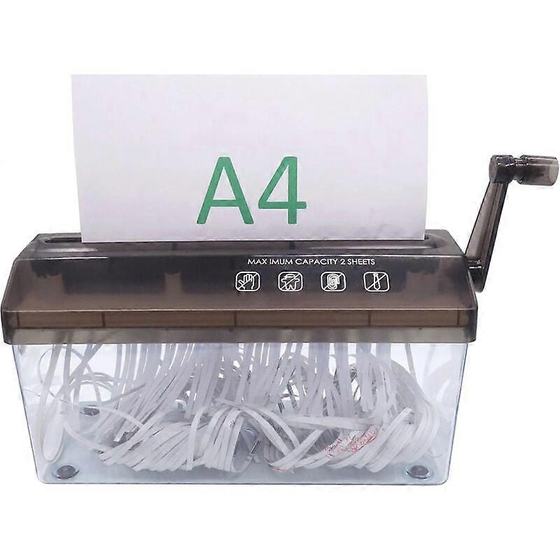PB A4 Paper Shredder, Manual Document Shredder for Office, School, Home, Portable Shredder for Paper and Documents