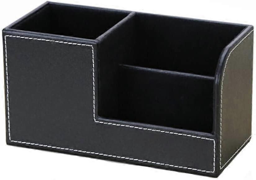 Desk Organizer Office Multi-Function Organizer with 3 Compartments for Pencils, Business Cards, Notepads, Stationery
