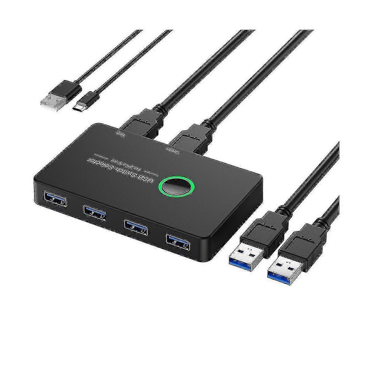 Switch Kvm USB 3.0 Kvm Switcher USB per tastiera mouse stampante Mi Box 2pc Port Sharing 4pcs Dev