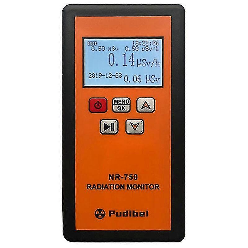 Portable Handheld Nuclear Radiation Detector, Lcd Display Household Radioactive Tester Y Geiger Counter X-ray Detection Sound-vibration-light Triple