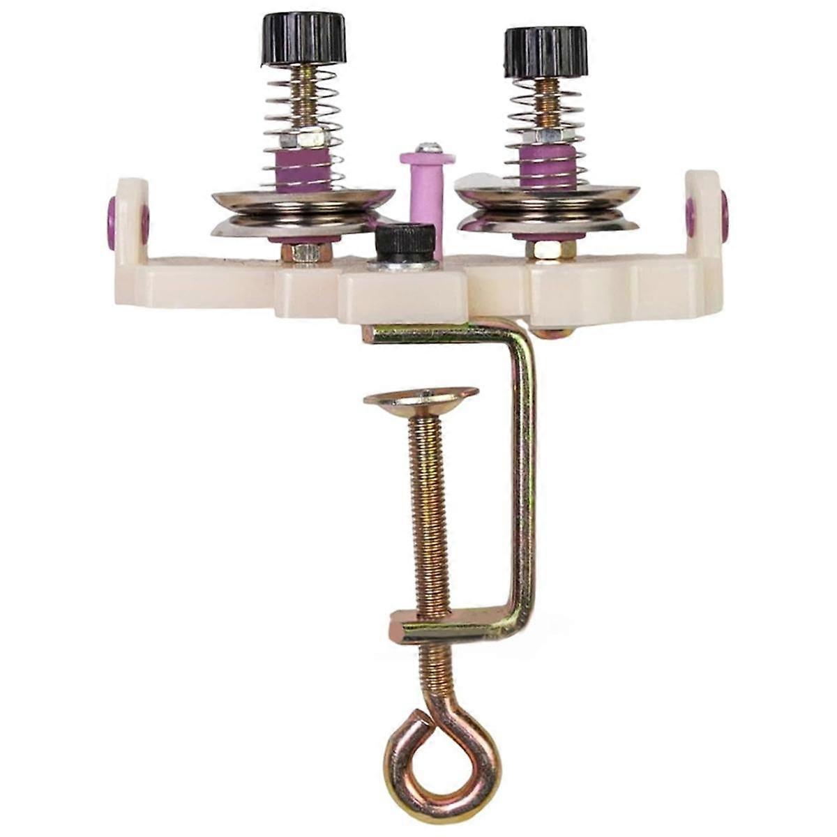 Yarn Winding Guide Manual Yarn Winder with Double Thread Guide for Crocheting, Knitting, and Weavin