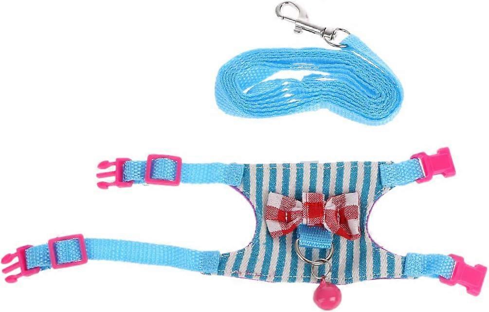 小型ペットフェレットチェストストラップハムスターウサギハーネスリーシュセット