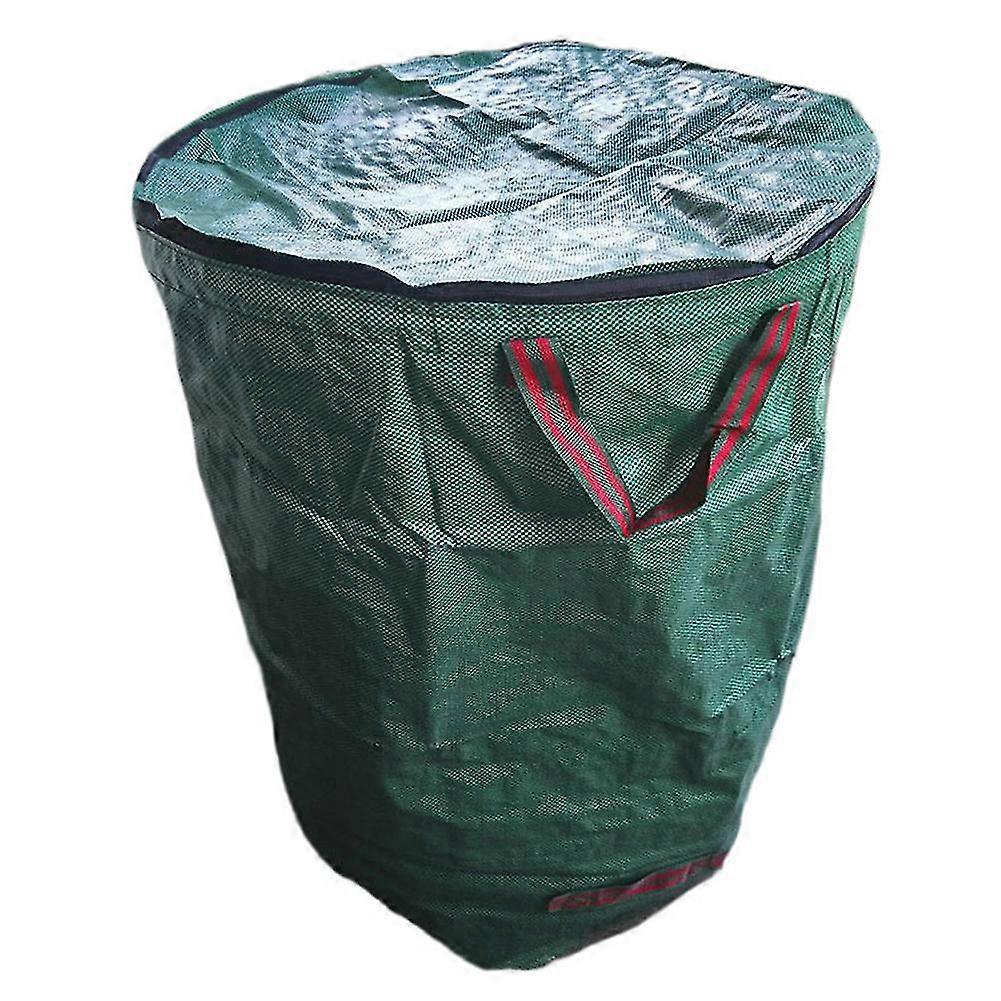 Gardening Bag With Lid Foldable And Reusable Lawn And Garden Leaf Trash Bag