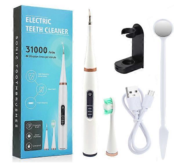 Powerful Ultrasonic Plaque Remover for Teeth with 5 Modes - Dental Tooth Cleaner