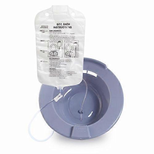 McKesson Sitz Bath Round Gray Plastic 2000 mL Bag Graduated, 500 mL Increments up to 2000 mL ,Count of 1