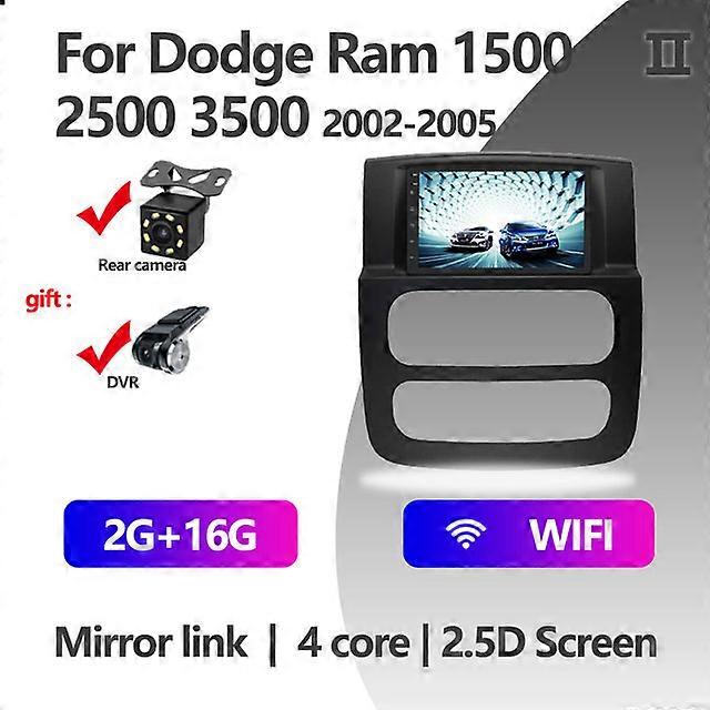 7 Inch Android 10 Car 6G+128G For Dodge Ram 1500 2500 3500 2002 2003 - 2005 Frame GPS Navigation Multimedia Player No 2 Din DVD