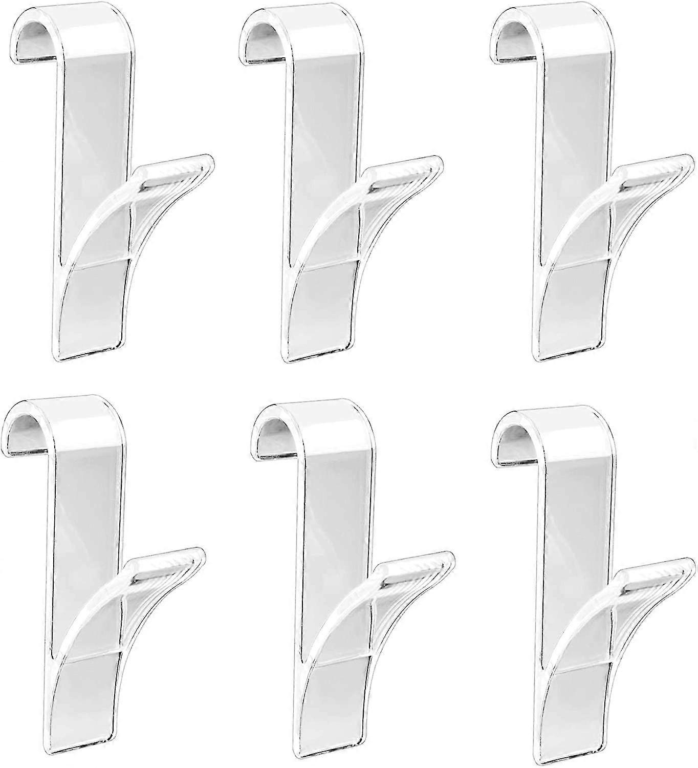 Törülköző radiátor,6 db radiátor horog átlátszó függő horog törülköző rack horog fűtött törülközőtartóhoz