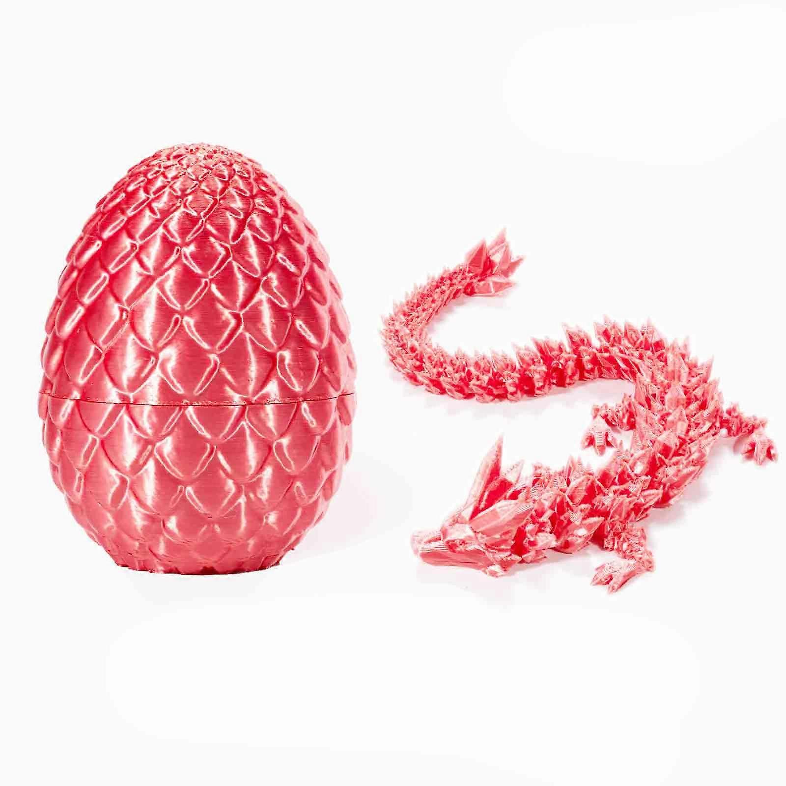 3D Τυπωμένος Δράκος σε Αυγό, Πλήρως Αρθρωτός Δράκος Κρυστάλλινος Δράκος με Αυγό Δράκου
