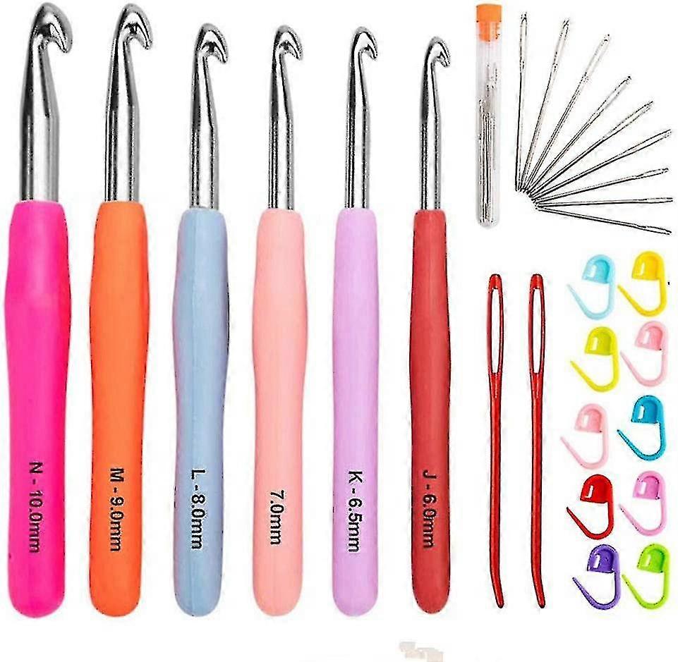 مجموعة خطافات الكروشيه ، خطاف إبرة الكروشيه السنانير المريحة مجموعات الكروشيه إبر الحياكة خطافات الكروشيه المريحة مجموعة الحياكة مع علامة غرزة Z