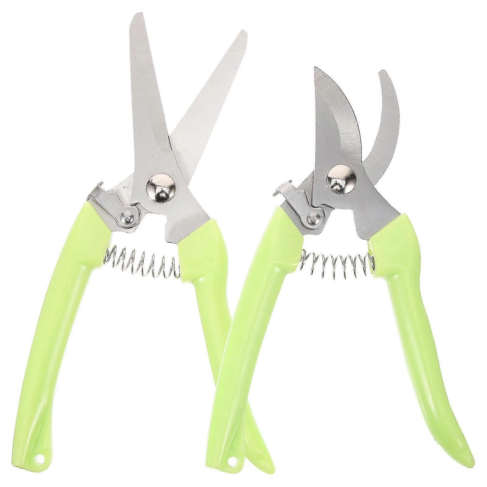 2pcs Garden Pruning Scissors Gardening Scissors Plant Shears Gardening Pruning Tools