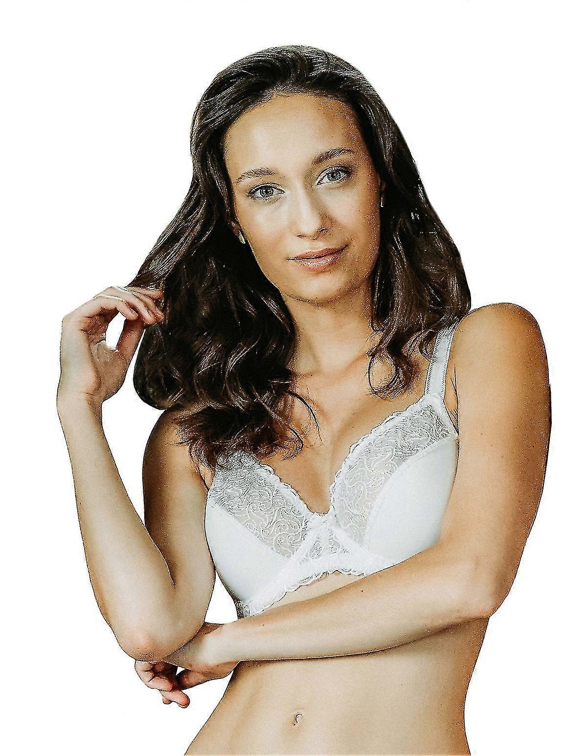 51617-5 Elfenbeinfarbener Damen-BH mit Bügel-Körbchen