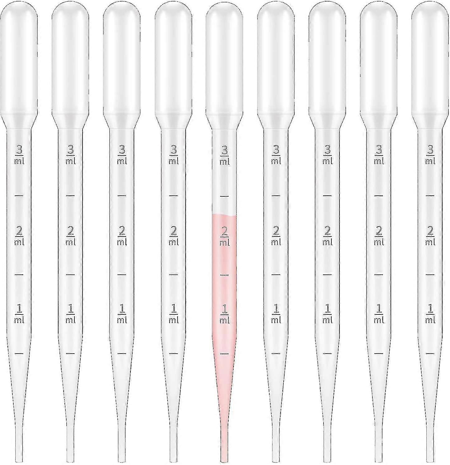 100 Pieces Pipettes, Transparent Graduated Pipettes