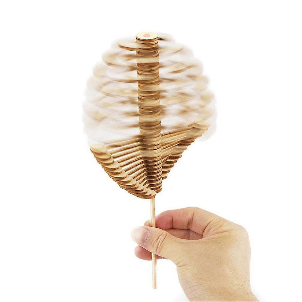 Wooden Rotating Lollipop Spiral Adult Anti Stress