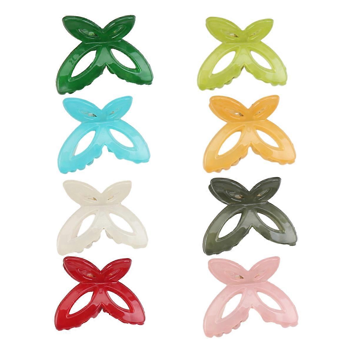 8-pack Girls Butterfly Hair Clips