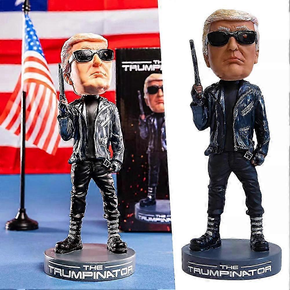 The Trumpinator Bobblehead 2024 - Figura de acción coleccionable, juguete de escritorio, decoración de oficina en casa, 5 pulgadas, regalo novedoso para los fanáticos de Trump