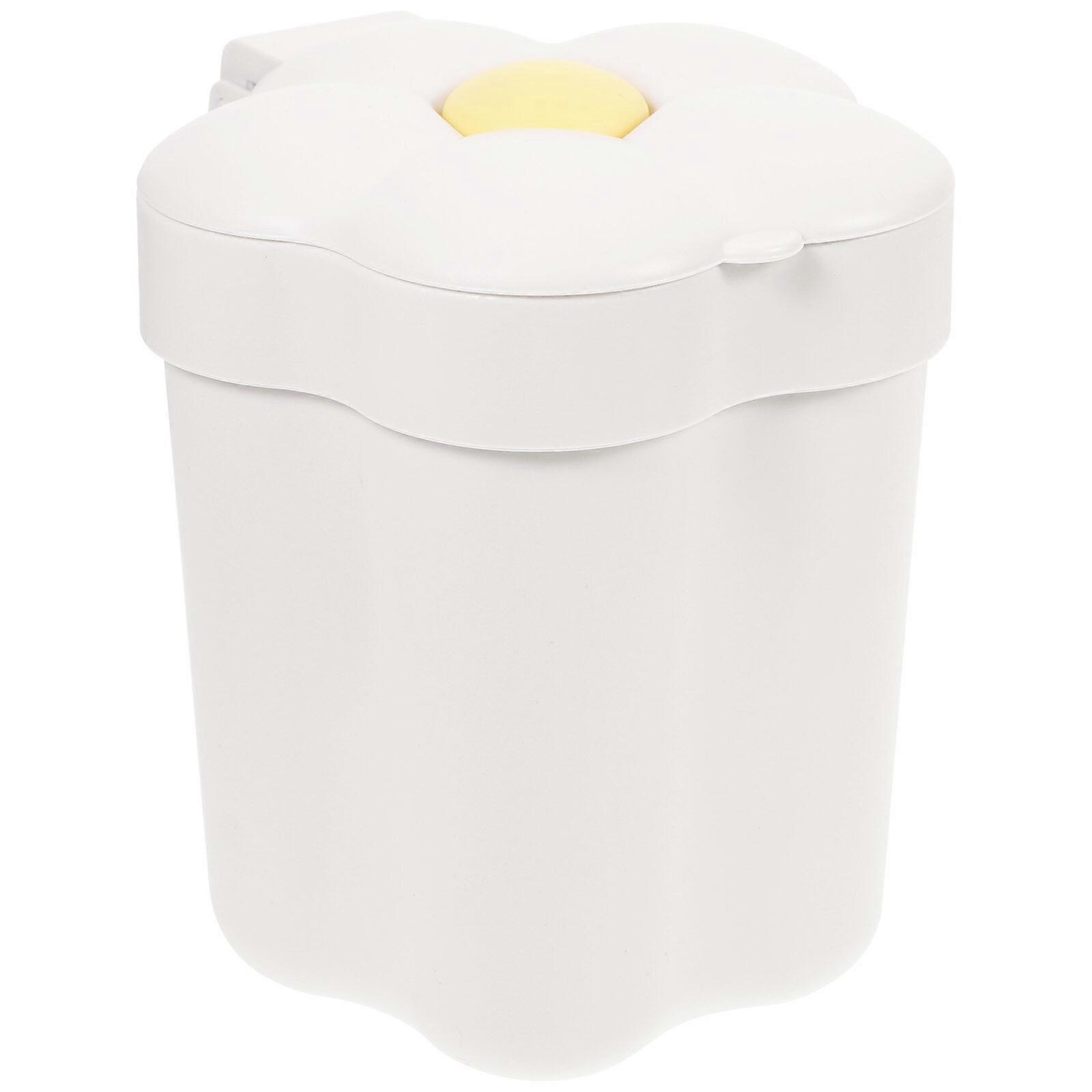 Flower Shaped Wastebasket Decorative Rubbish Bin Creative Trash Bin Bedside Garbage Can Trash Bin