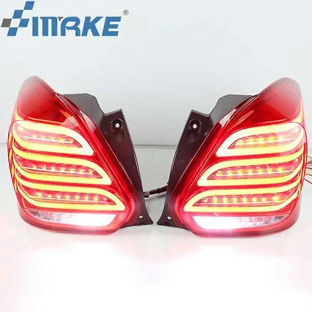 For Suzuki Swift 2017 2018 2019 2020 Car LED Taillight Tail Light Rear Fog Lamp + Brake Light + Reverse + Dynamic Turn Signal