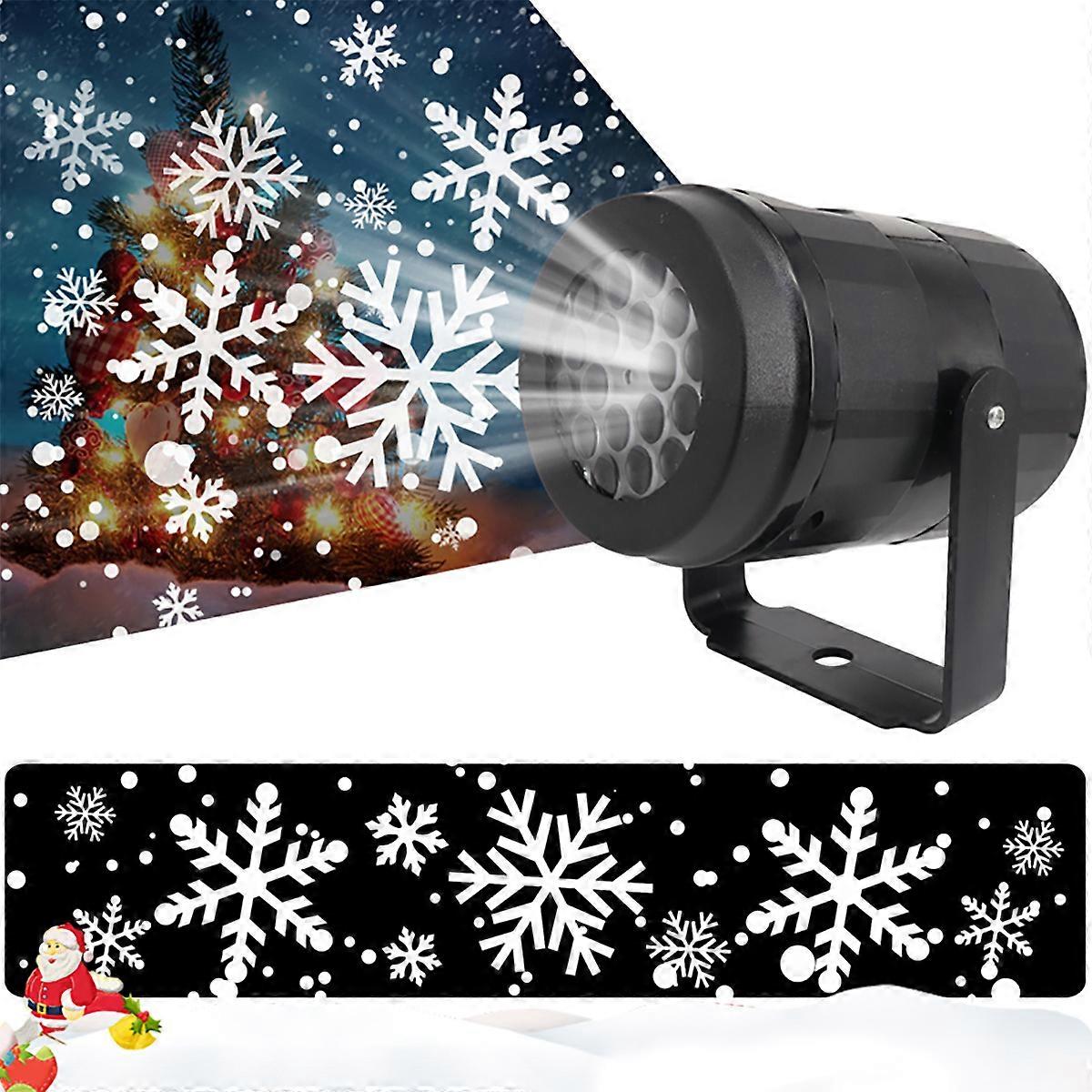 Christmas LED Laser Snowflake Snow Projector Lights Garden Outdoor Lamp