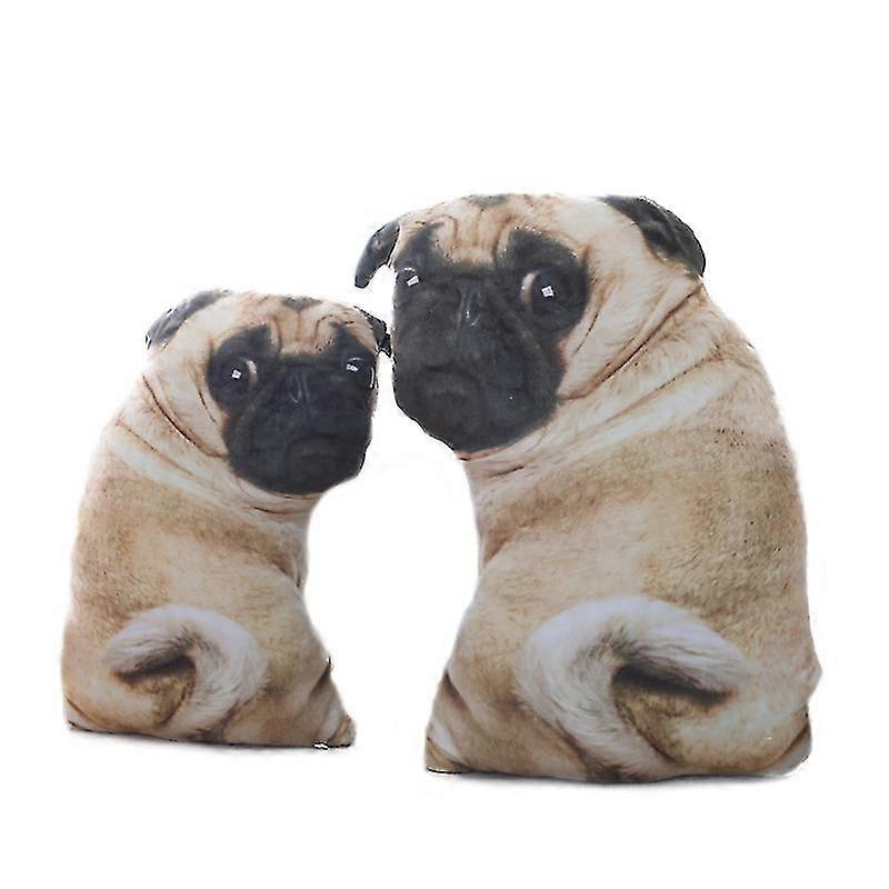Simulering Dog Plysj Pug Leker Soft Lifelike utstoppede dyr Shar Pei Pug Plysj Pute Dukker Sofa Pute Barn Jenter Gave