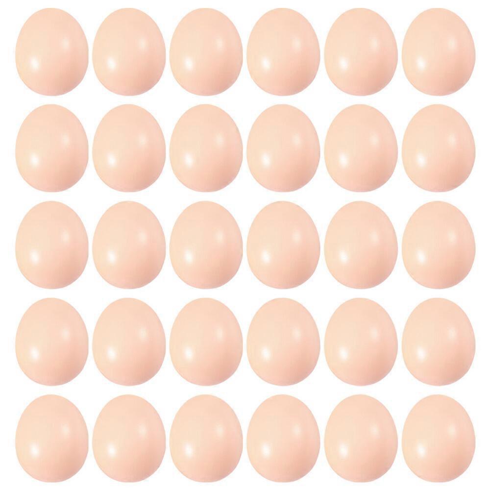 50Pcs Simulation Plastic Eggs Kids Hand-painted Egg Props DIY Graffiti Easter Eggs