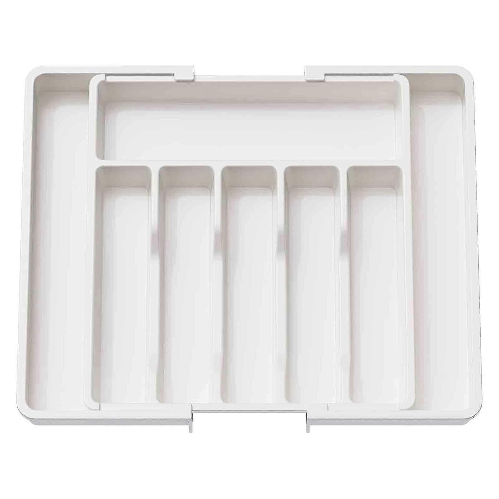 Expandable Kitchen Drawer Organizer, Adjustable Utensil Organizer for Forks, Knives