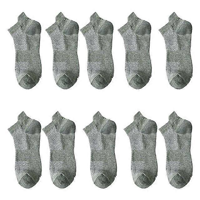 10 ζευγάρια ανδρών ' s Summer Cotton Boat Socks Sweat-absorbing Breathable Ankle Socks Shallow Mouth Harajuku Retro Socks Men-C1,EUR ΜΕΓΕΘΟΣ 40-45