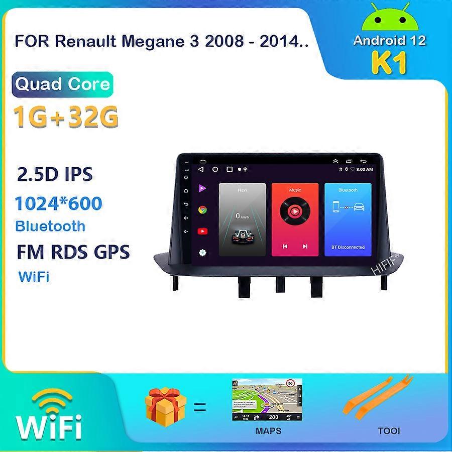 Pour Renault Megane 3 2008 - 2014 Autoradio Multimédia Lecteur Vidéo Navigation GPS Android No 2din 2 din dvd