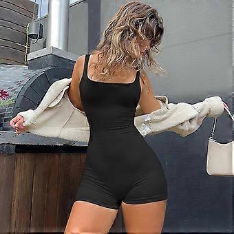 Women\'s Sexy Jumpsuit Shorts Casual Sleeveless Tight Jumpsuit For