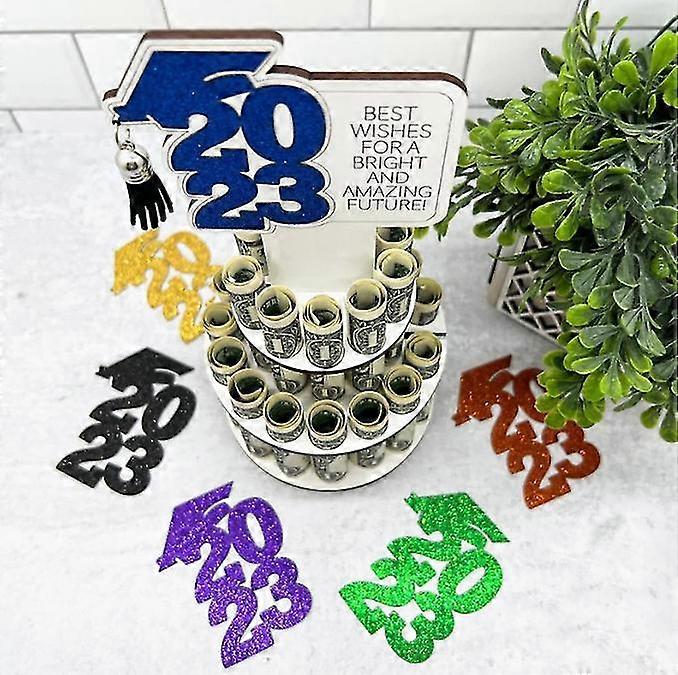 2023graduation Money Cake Storage Tiered Money Clip Graduation Gift Wood