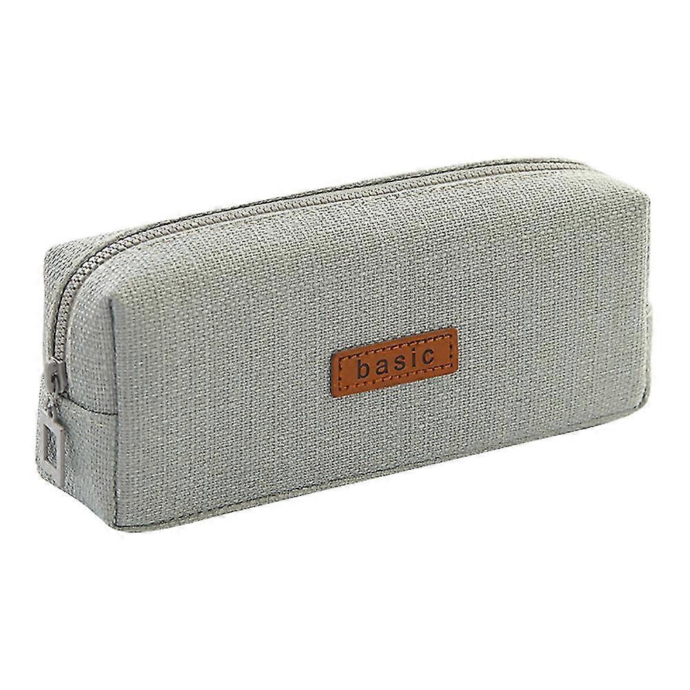 Papeterie Creative Simple Square Pencil Case Student Solid Cotton Hemp Pencil Case