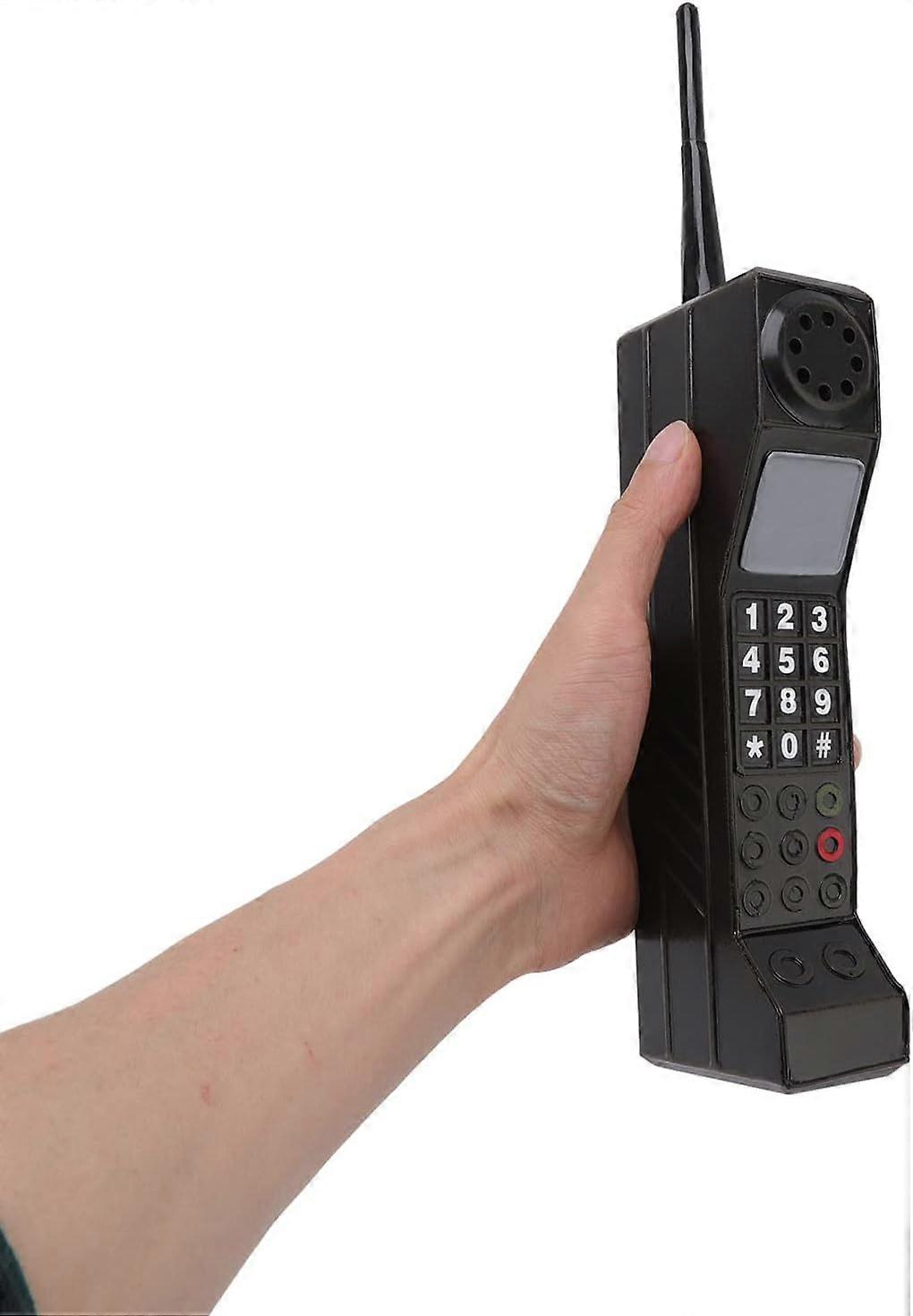Accessoires de téléphone des années 90, modèle de téléphone portable rétro, pour les décorations de fête des années 80 des années 90, pour la décoration de bureau de décoration de salon à la maison (noir)