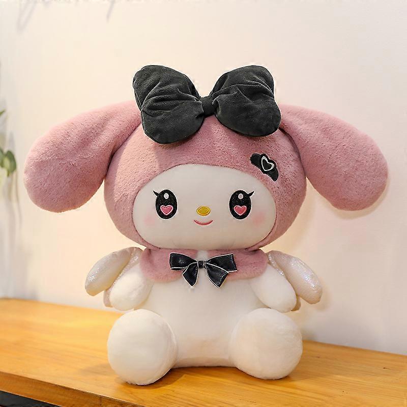 شيطان الظلام Kuromi والملاك ميلودي أفخم لعبة الفتيات Sanrio القطيفة الناعمة المحشوة دمية هدايا للأطفال