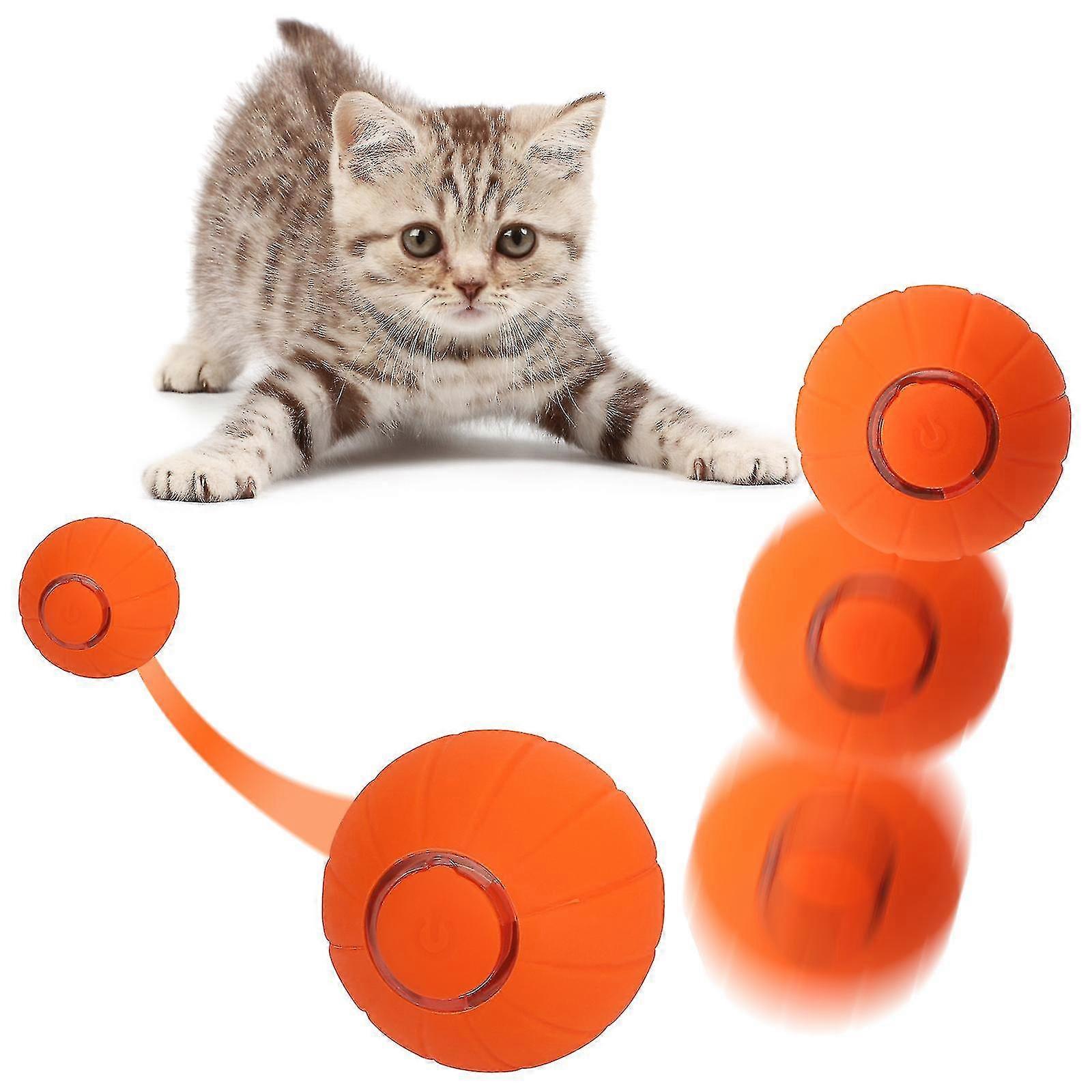Interactive Smart Cat Toy Automatic Rolling Cat Ball Self-moving Kitten Cat Toys