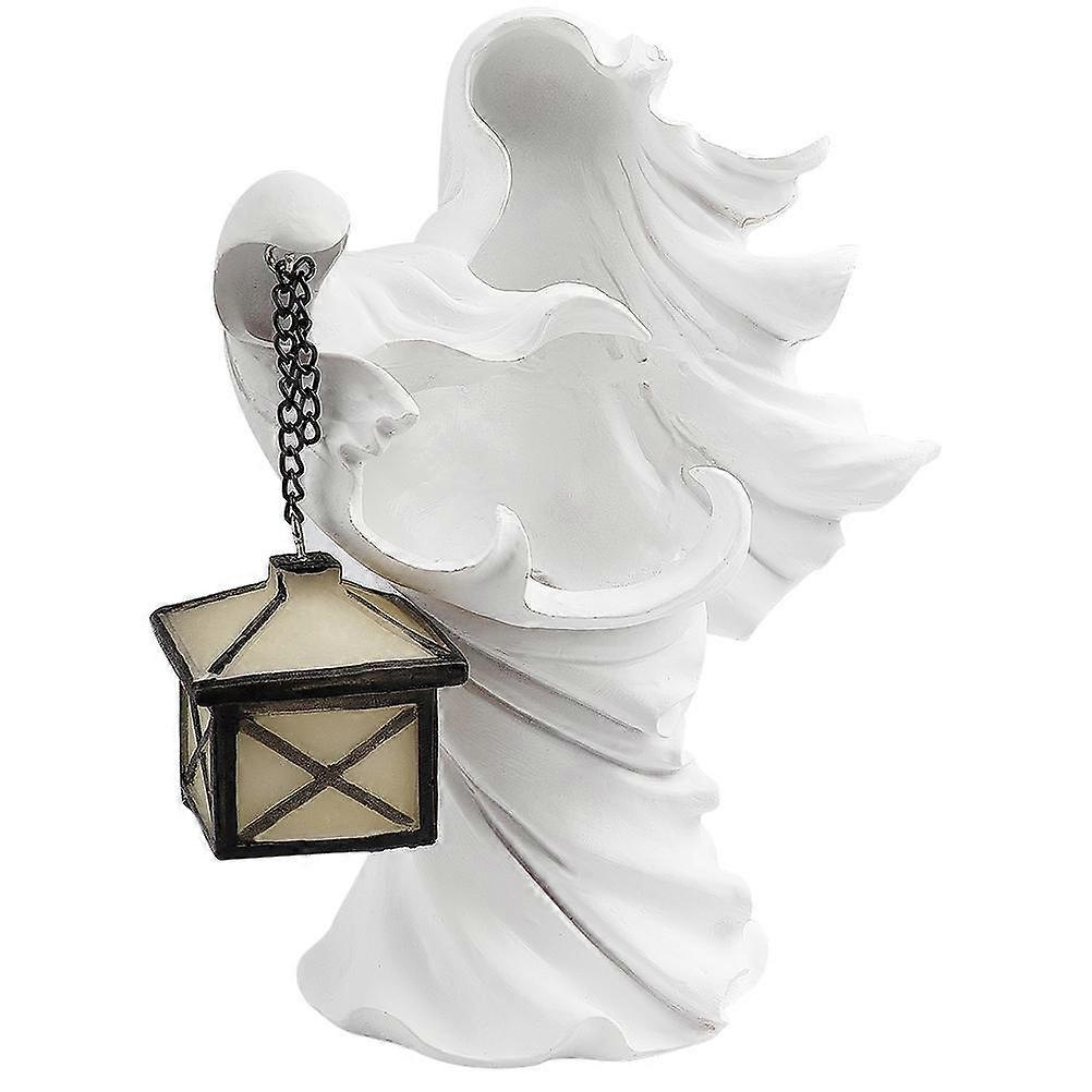 Ghost Statue Holding Lantern Resin Ghost Statue for  Party Decoration