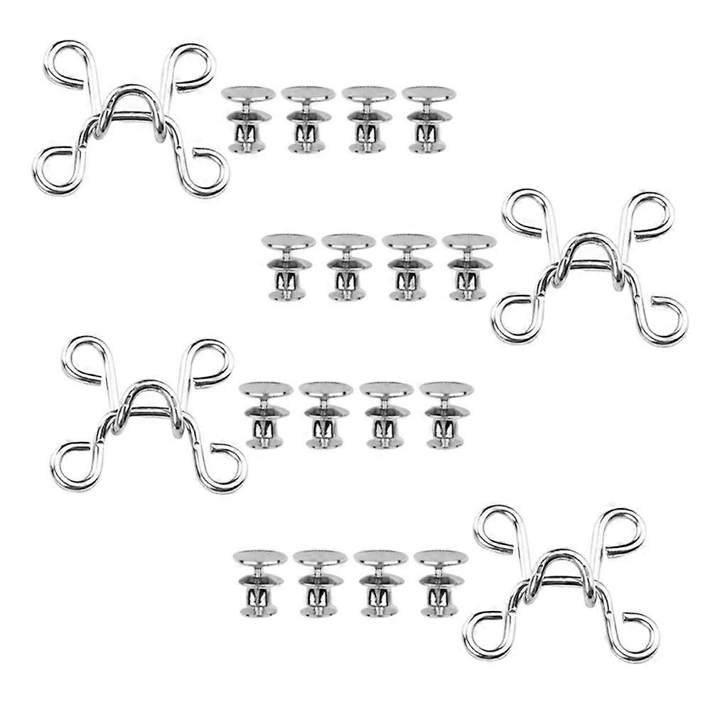 4 Sets Women's Belts Jeans Metal Jean Buttons Instant Buttons Jean Button Pant Waist Reducer Reduce Pants Waist Button