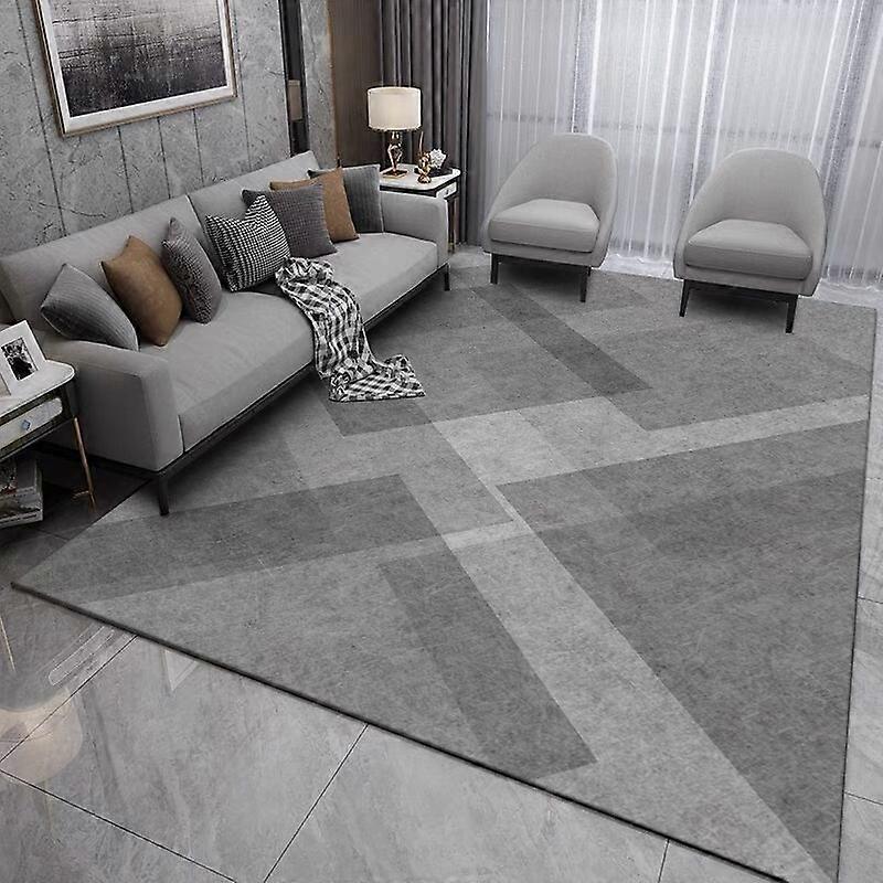 VIKAMAクリスタルベルベット北欧幾何学的な家のリビングルームカーペット耐摩耗性滑り止め大面積F