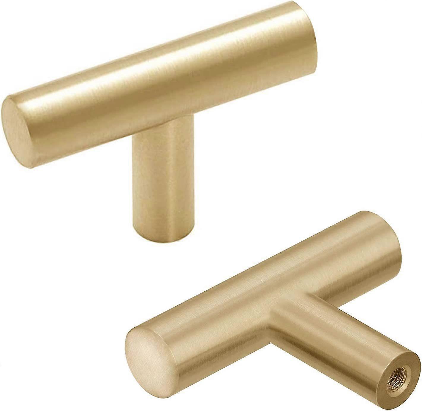 2Pcs Drawer Knobs Gold Brass Cupboard Knobs Kitchen Cabinet Knobs Door Handles