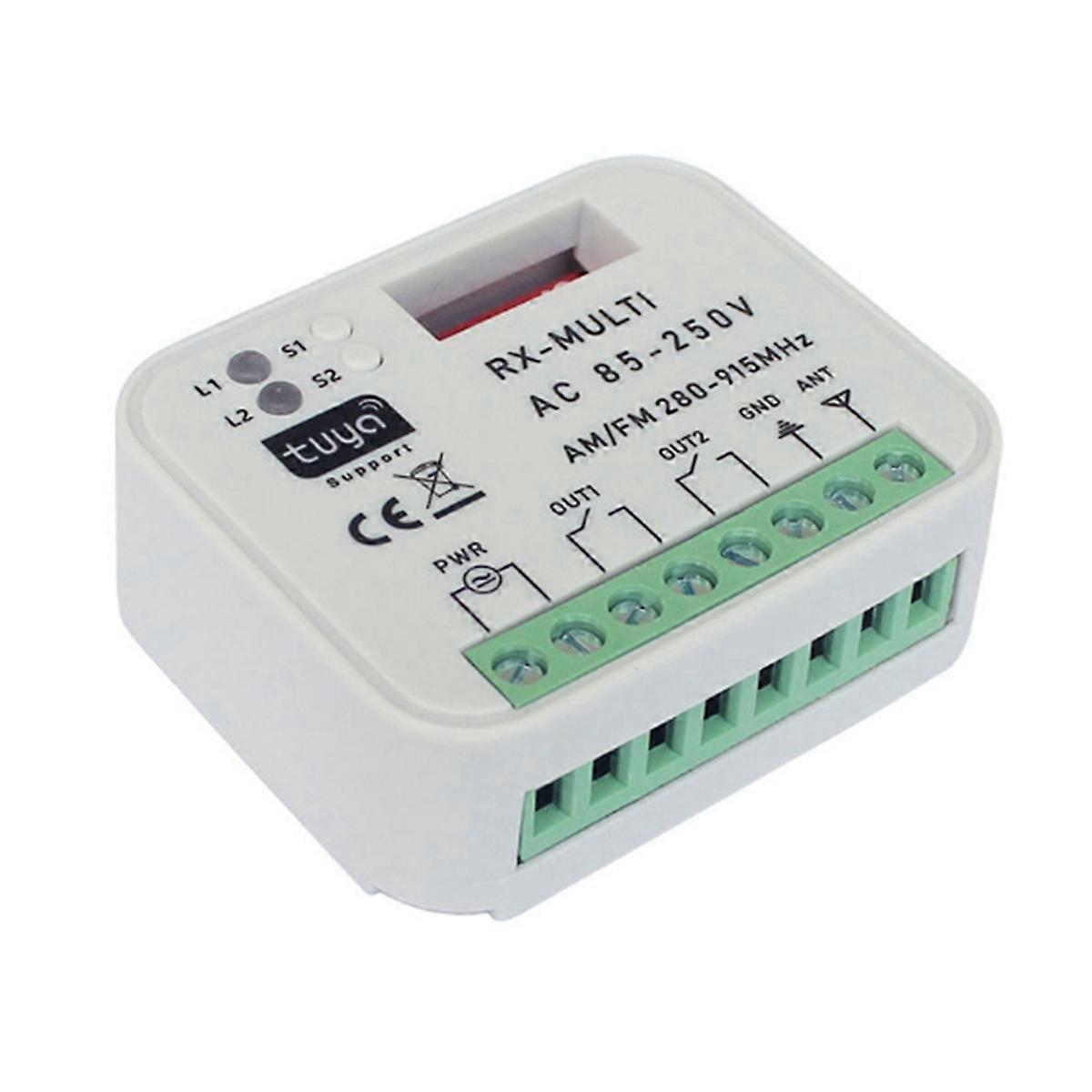 Smart WiFi Universal Multi-Frequency Receiver Switch Remote Relay Tuya Garage Door Home Automation