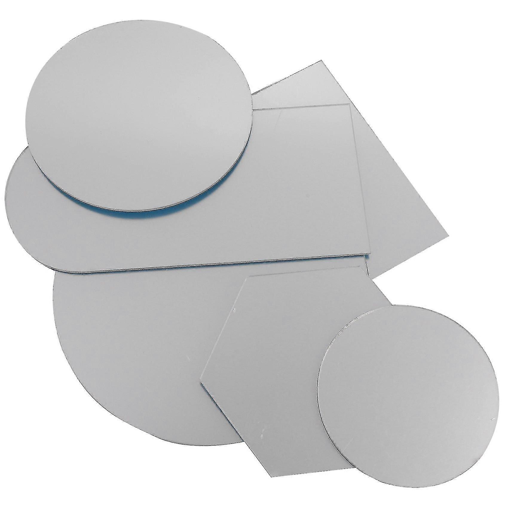 6pcs Photo Props Acrylic Mirror Reflection Board Geometric Shape Reflector Photography Background O