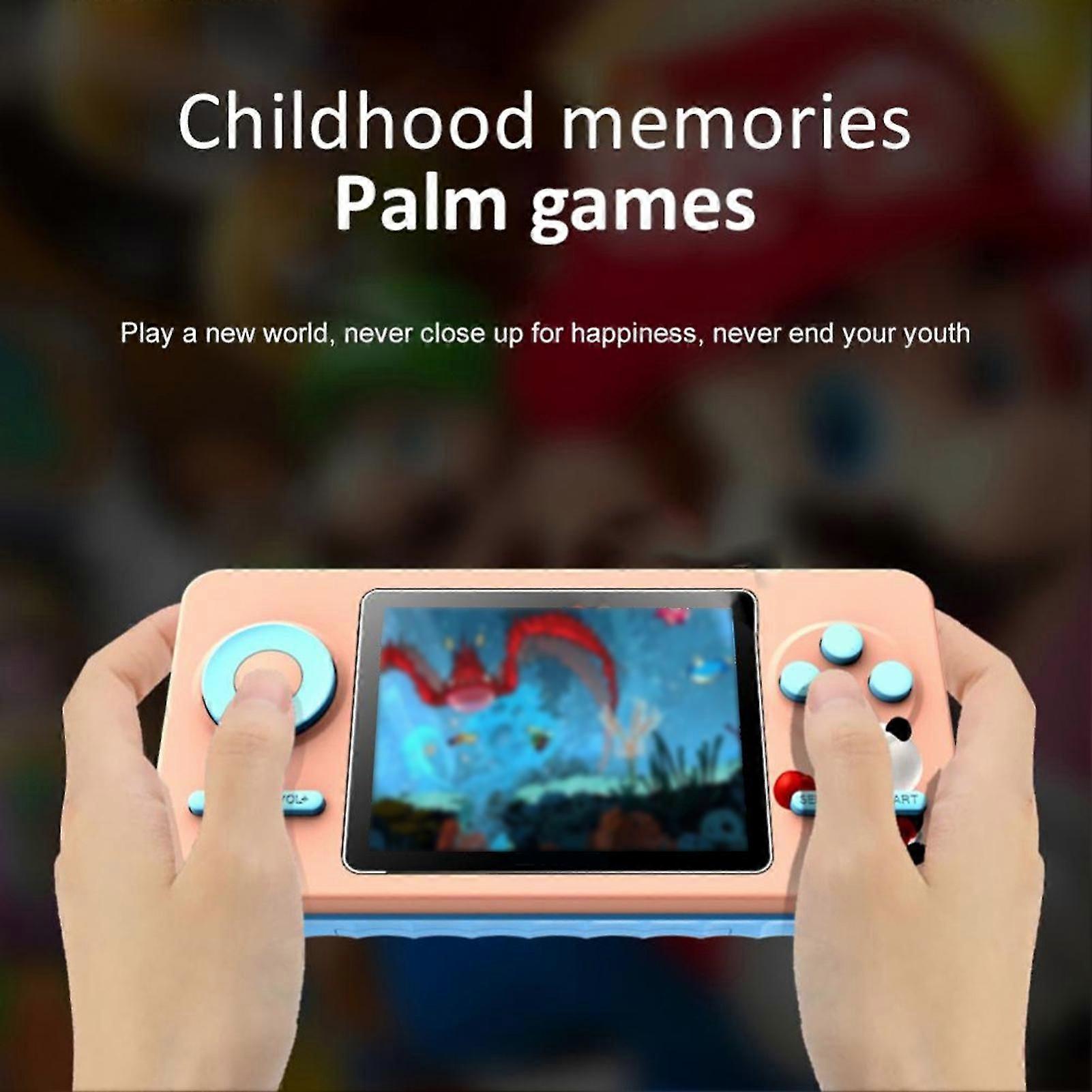 Game Console Built-in 520 Games Non Slip Texture Long Battery Life High Clarity Screen Ergonomic Entertainment USB Interface Retro Video Game Console