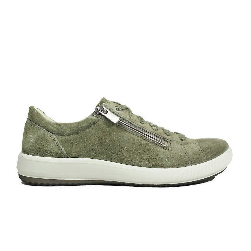 Women's Legero Tanaro 5.0 | Green Suede | Ladies Lace Up Fashion Trainers