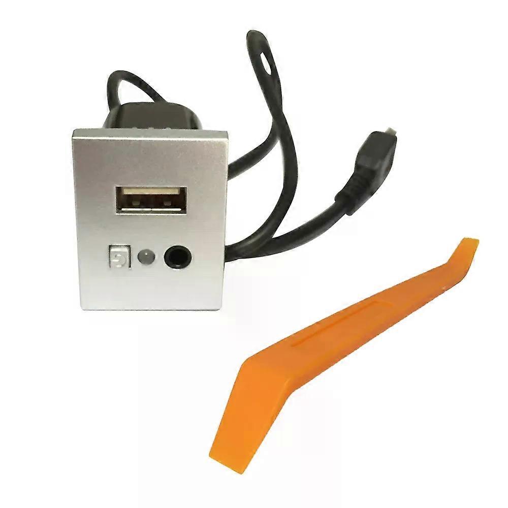 USB/AUX Switch Port Adapter Mini USB Socket Interface Button Cable For Ford Focus 2 MK2 2009-2011 C-Max kuga mk1 tuning