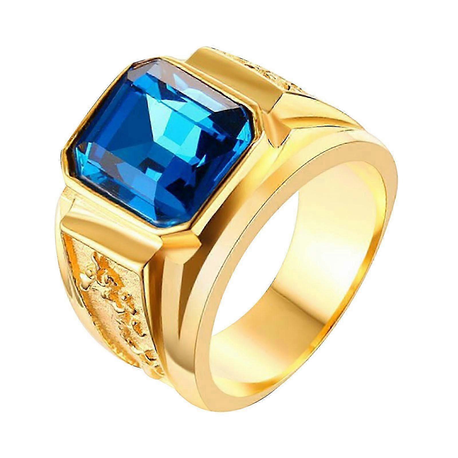 新しいスタイルのドラゴンパターンセットダイヤモンドリングメンズレトロショーパーソナリティ