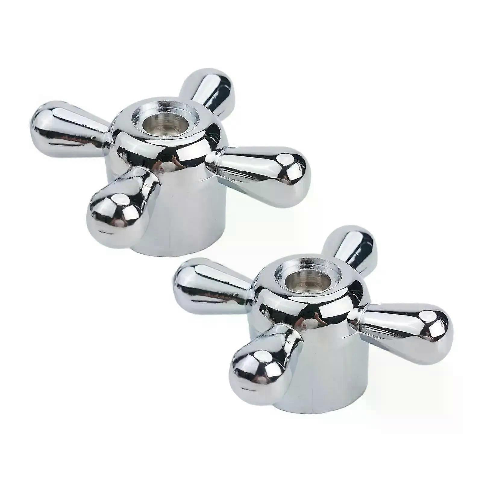 2pcs διασταυρούμενος διακόπτης βρύσης νεροχύτη αντικατάστασης κραμάτων λαβών βρύσης λαβών για τα εξαρτήματα υλικού λουτρών κουζινών