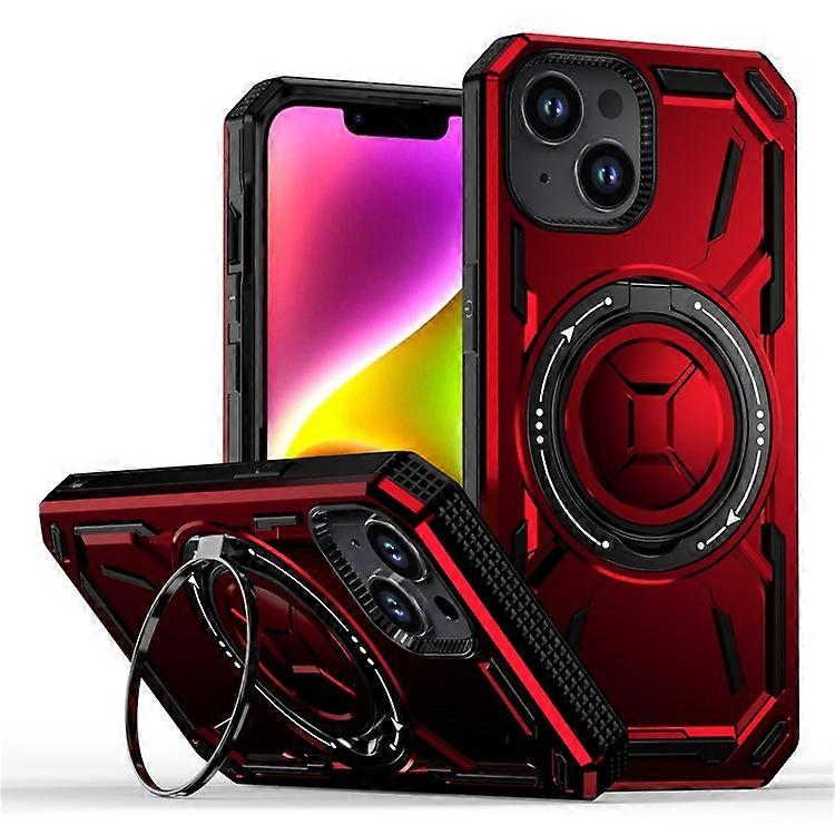 Compatible pour iPhone 15 Case Béquille TPU + PC Housse de téléphone compatible avec MagSafe